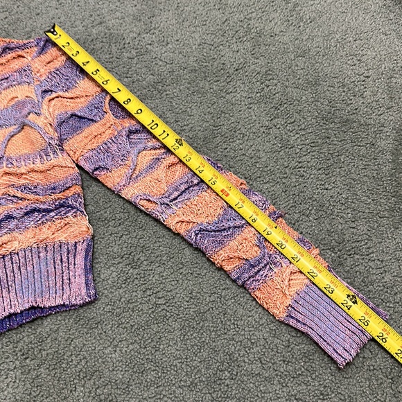 Faith Connexion Textured Metallic Cropped Sweater NWT - Picture 6 of 8